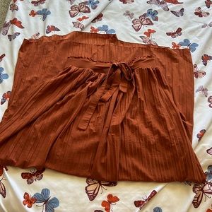 Pleated Maxi Skirt